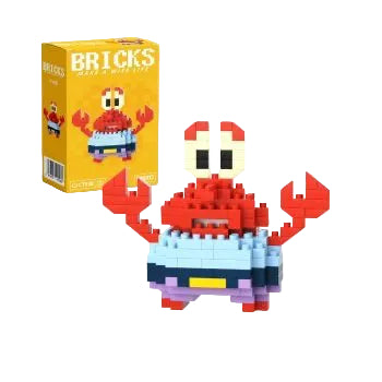 Mr. Krabs Mini Brick Figure