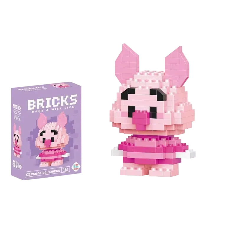 Piglet Mini Brick Figure