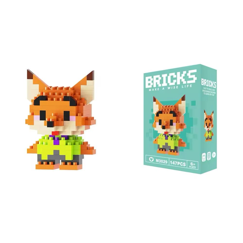 Nick Wilde Mini Brick Figure