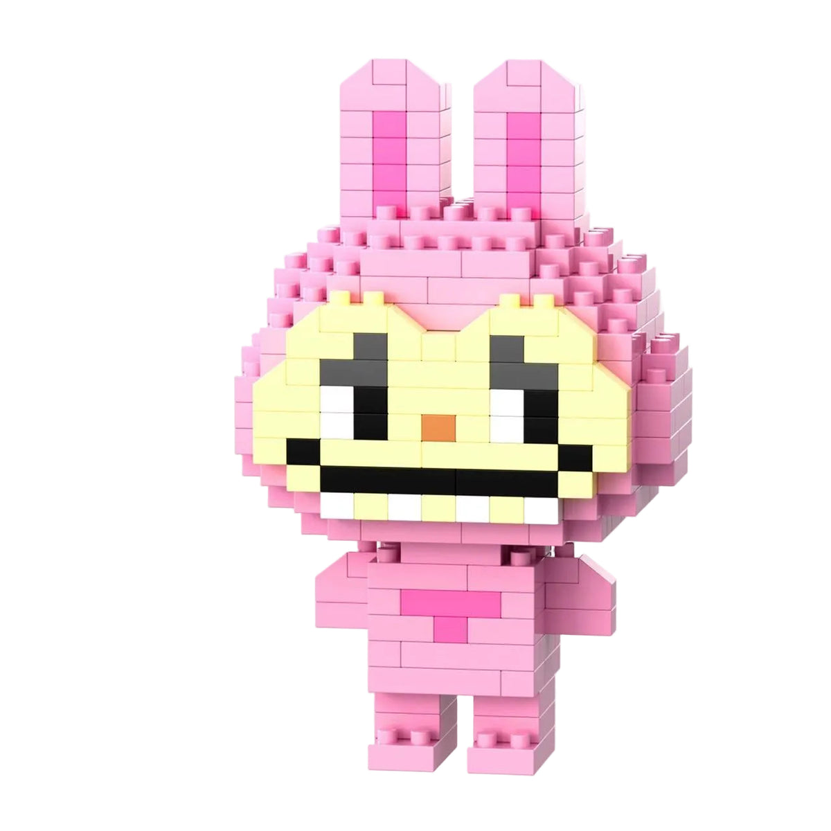 Pink Bunny Building Block Figure